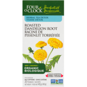Four O'Clock Herbalist Herbal Tea Detox Roasted Dandelion Root Organic 20 Teabags 40 g