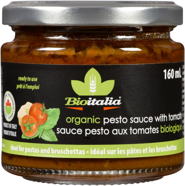 Bioitalia Sauce Pesto aux Tomates Biologique 160 ml