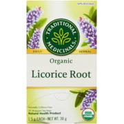 Traditional Medicinals Licorice Root Organic 20 Wrapped Tea Bags x 1.5 g (30 g)