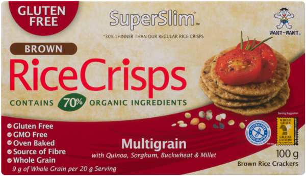 SuperSlim Brown Rice Crisps Multigrains 100 g