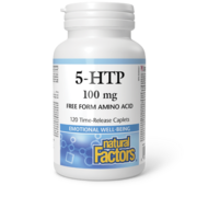 Natural Factors 5HTP 100 mg 120 caplets à libération lente