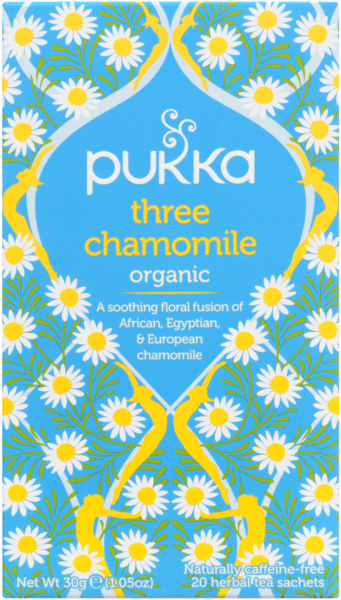 Pukka Three Chamomile Organic 20 Herbal Tea Sachets 30 g