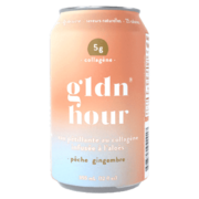 GLDN HOUR PEACH GINGER WATER WITH COLLAGEN