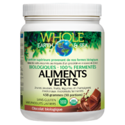 Whole Earth & Sea® Aliments verts biologiques fermentés 438 g poudre Chocolat biologique