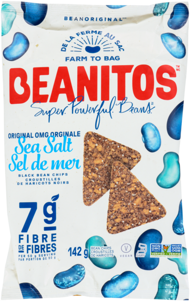 Beanitos Croustilles de Haricots Noirs OMG Orginale Sel de Mer 142 g