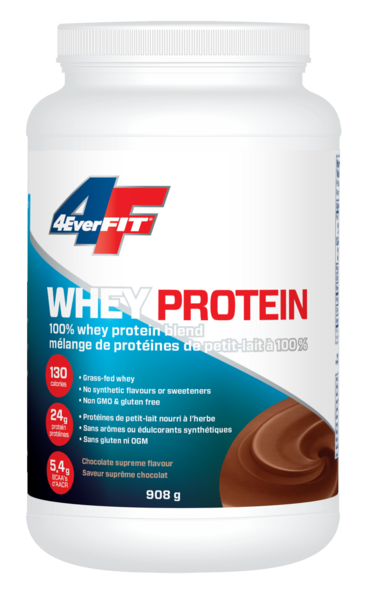 4everfit Protéines de petit-lait naturel à 100 % - Mousse au chocolat