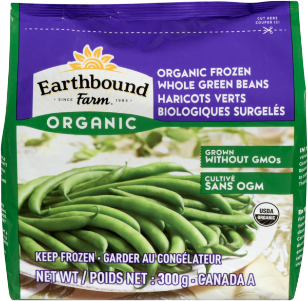 Earthbound Farm Organic Haricots Verts Biologiques Surgelés 300 g