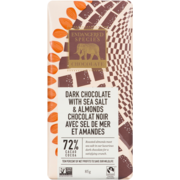 Endangered Species Chocolate Dark Chocolate with Sea Salt & Almonds 85 g