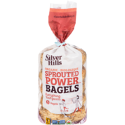 Silver Hills Sprouted Power Bagels Everything Organic 5 Bagels 400 g