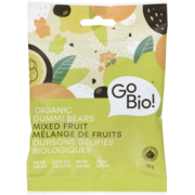 GoBio! Oursons Gélifiés Biologiques Mélange de Fruits 75 g