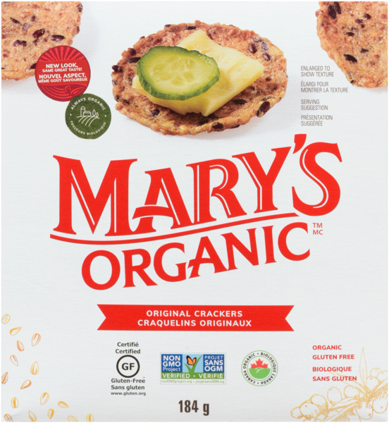 Mary's Organic Craquelins Originaux 184 g