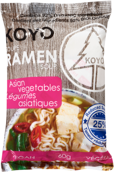 KOYO Soupe Ramen Légumes Asiatiques 60 g