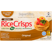 Superslim Brown Rice Crisps Original 100 g