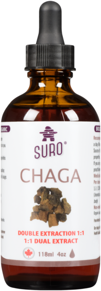 Suro Chaga Double Extraction 1:1 Biologique 118 ml