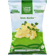 Love Child Organics Love Ducks Organic Corn Snacks Cheese + Herb 9+ Months 30 g