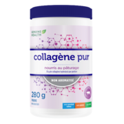 Genuine Health Clean Collagen, poudre de collagène bovin hydrolysé non aromatisé, nourri à l'herbe.