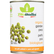 Bioitalia Garden Peas Organic 398 ml