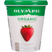 Olympic Balkan-Style Yogurt Strawberry Organic 3% M.F. 650 g