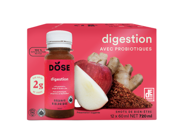 Dose Shot Digestion Vinaigre De Cidre De Pomme Bio 12X60Ml