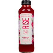 Rise Kombucha Sparkling Fermented Beverage Raspberry & Vanilla Organic 414 ml