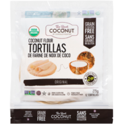 The Real Coconut Tortillas de Farine de Noix de Coco Original 12 Tortillas 215 g