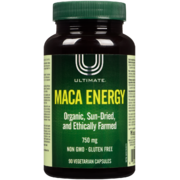 Ultimate Énergie Maca 750 mg 90 Capsules Végétariennes