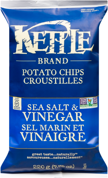 Kettle Brand Croustilles Sel Marin et Vinaigre 220 g