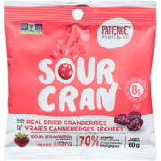 Patience Fruit & Co Sour Cran Candy Sour Strawberry Flavoured 60 g