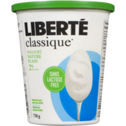 Liberté Classique Yogourt Nature Sans Lactose 2% M.G. 750 g