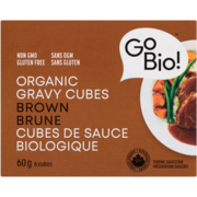 GoBio! Cubes de Sauce Biologique Brune 6 Cubes 60 g