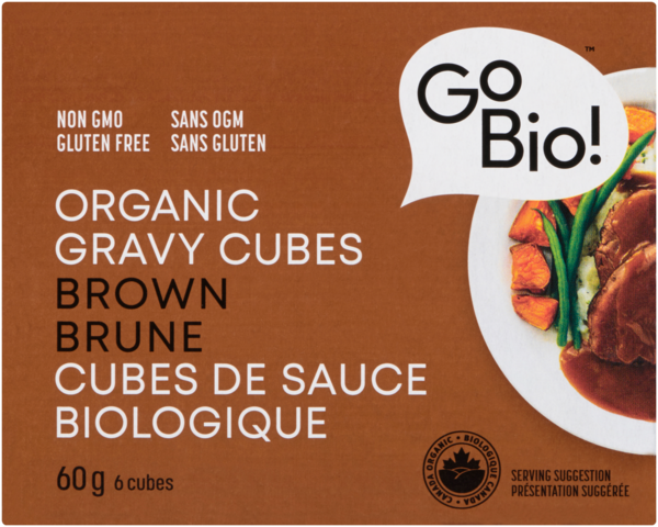 GoBio! Cubes de Sauce Biologique Brune 6 Cubes 60 g