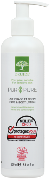 Druide Pur & Pure Lait Visage et Corps 250 ml
