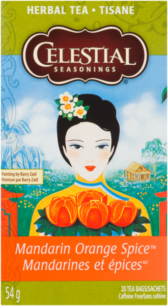 Celestial Seasonings Mandarin Orange Spice Herbal Tea 20 Tea Bags 54 g