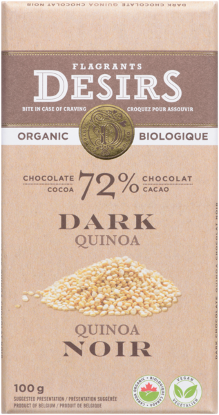 Flagrants Desirs Chocolat Noir Quinoa Biologique 100 g