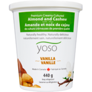 Yoso Premium Creamy Cultured Almond and Cashew Vanilla 440 g