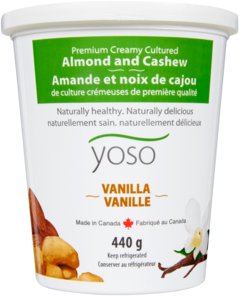 Yoso Amande et Noix de Cajou de Culture Crémeuses de Première Qualité Vanille 440 g