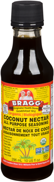 Bragg Assaisonnement Tout Usage Nectar de Noix de Coco Biologique 296 ml