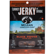 McLean Clean & Lean Foods Black Pepper Turkey Jerky 50 g