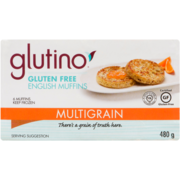 Glutino English Muffins Gluten Free Multigrain 6 Muffins 480 g