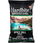 Hardbite Handcrafted-Style Chips Spicy Dill Pickle 150 g