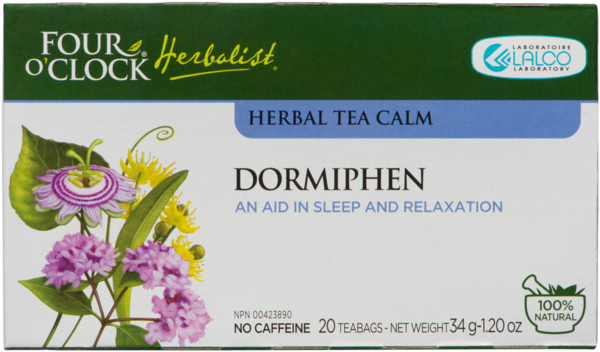 Four O'Clock Herbalist Herbal Tea Calm Dormiphen 20 Teabags 34 g