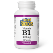 Natural Factors Vitamine B1 100 mg 90 comprimés