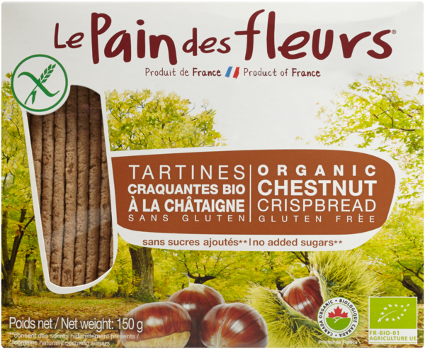 Le Pain des Fleurs Tartines Craquantes Bio à la Châtaigne 75 x 2 (150 g)