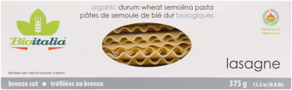 Bioitalia Lasagne Tréfilées au Bronze 375 g
