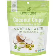 Rawcology Croustilles de Noix de Coco Matcha Latté 90 g