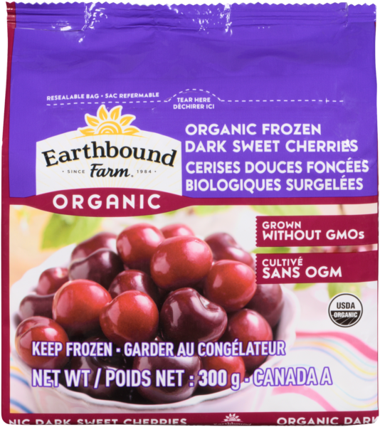 Earthbound Farm Organic Cerises Douces Foncées Biologiques Surgelées 300 g