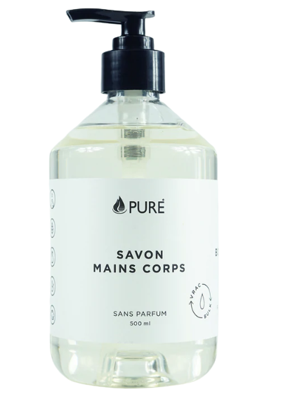Pure Savon Mains & Corps Sans Parfum 500ml