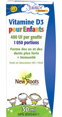 New Roots Vitamine D3 pour Enfants