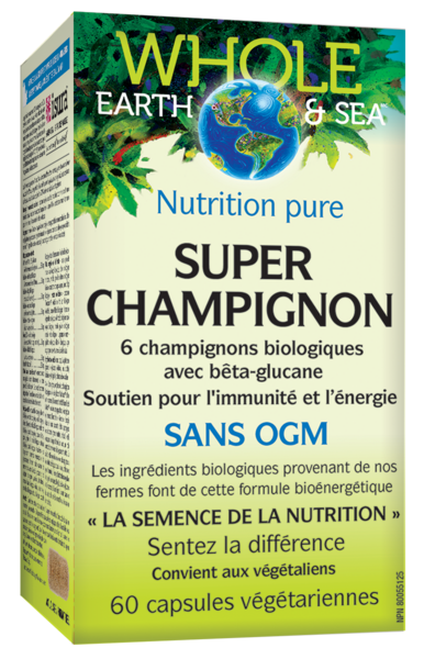 Whole Earth & Sea® Super champignon   60 capsules végétariennes