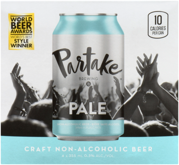 Buy Partake Craft NonAlcoholic Beer Pale 4 x 355 ml with same day